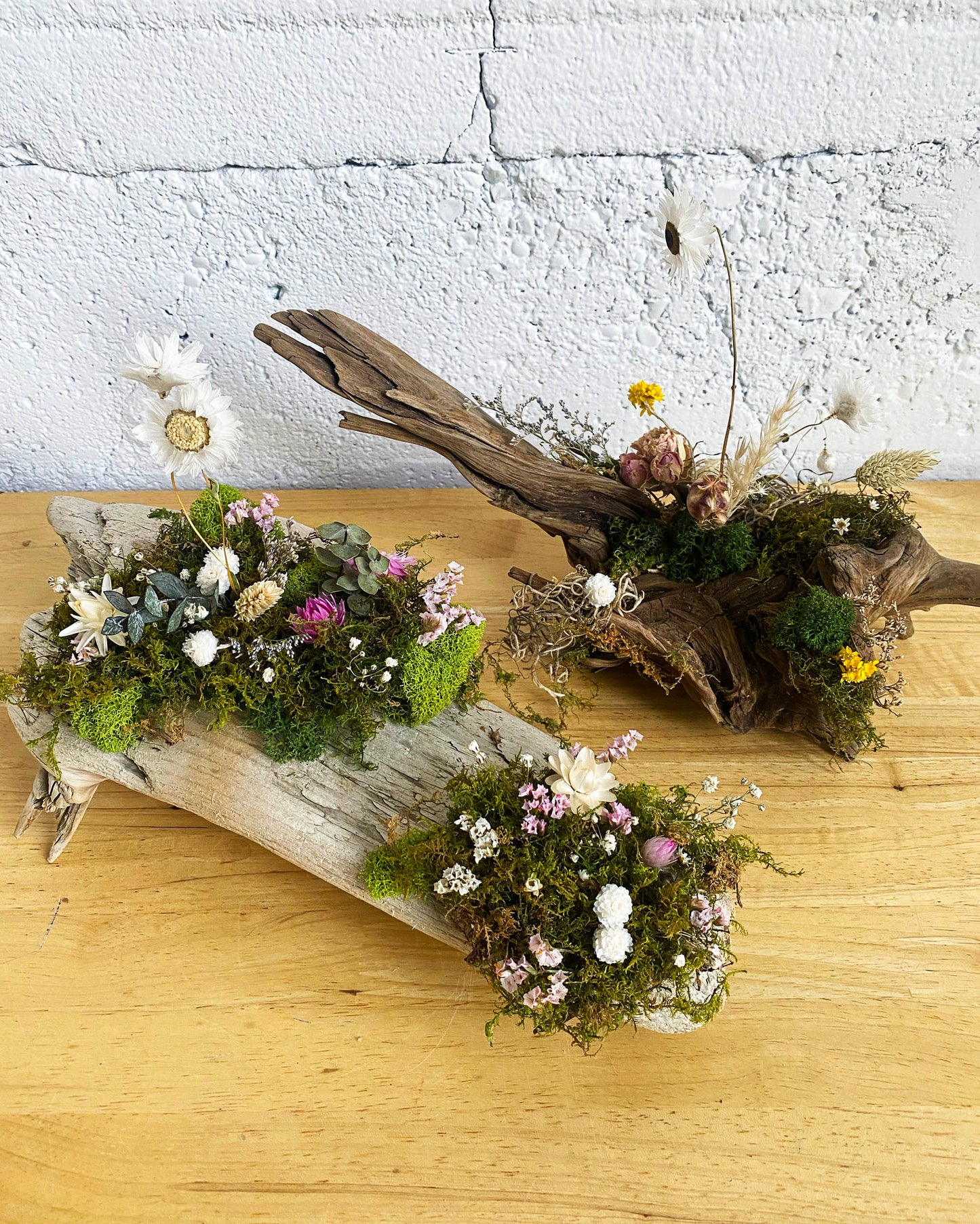 Driftwood Dried Floral Arrangement Workshop