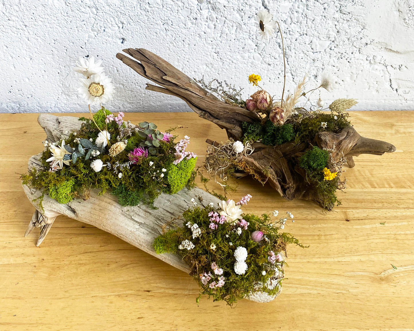 Driftwood Dried Floral Arrangement Workshop