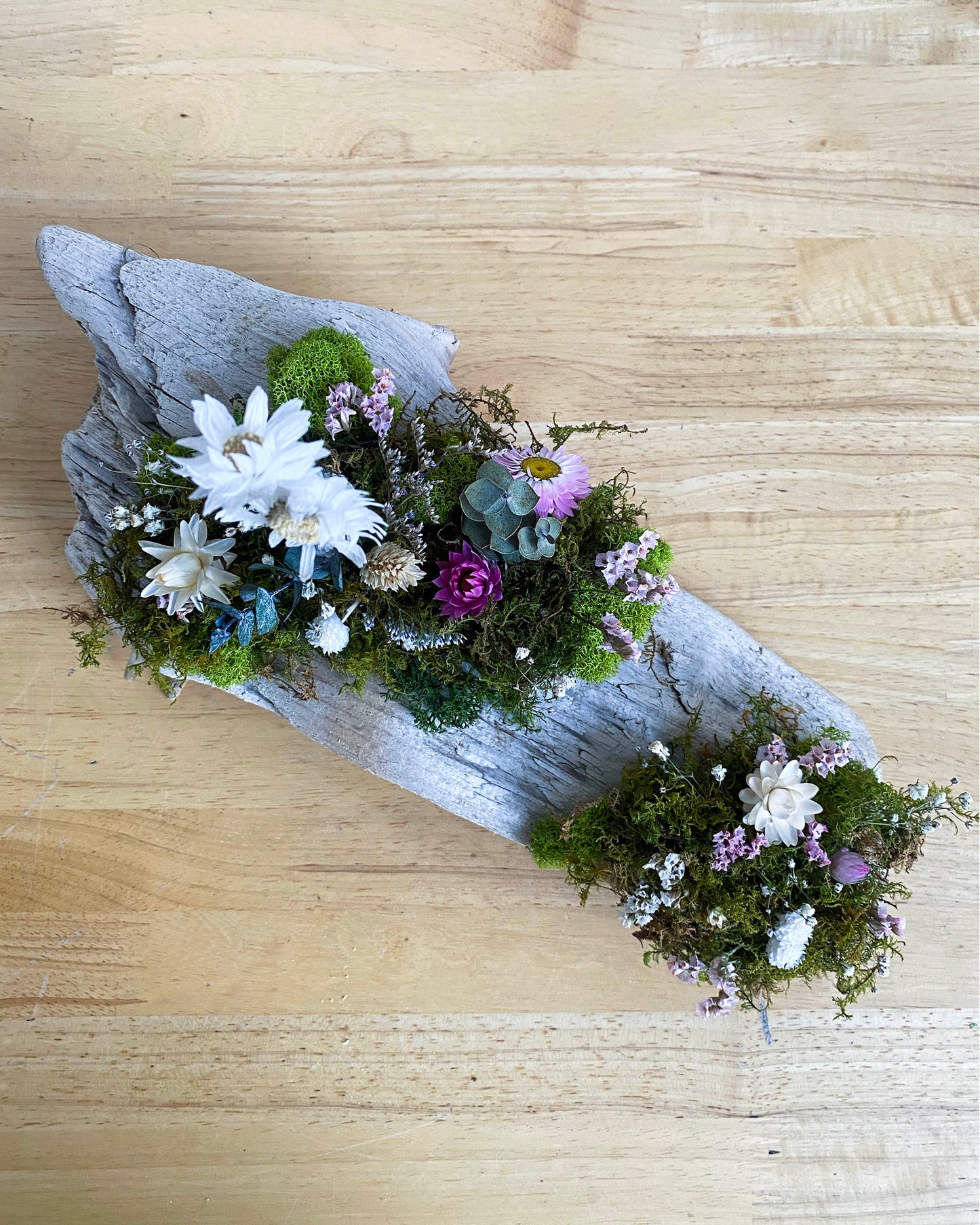 Driftwood Dried Floral Arrangement Workshop