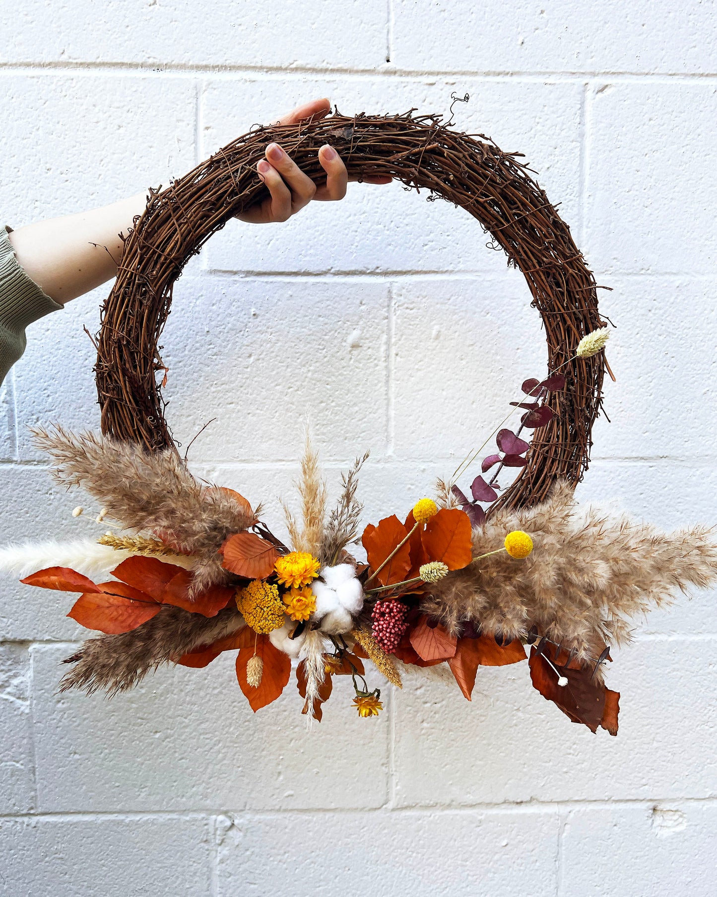 Dried Fall Wreath Workshop