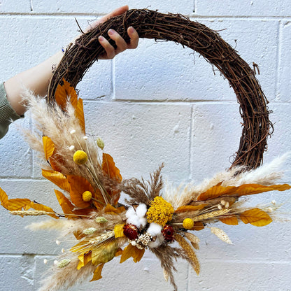 Dried Fall Wreath Workshop