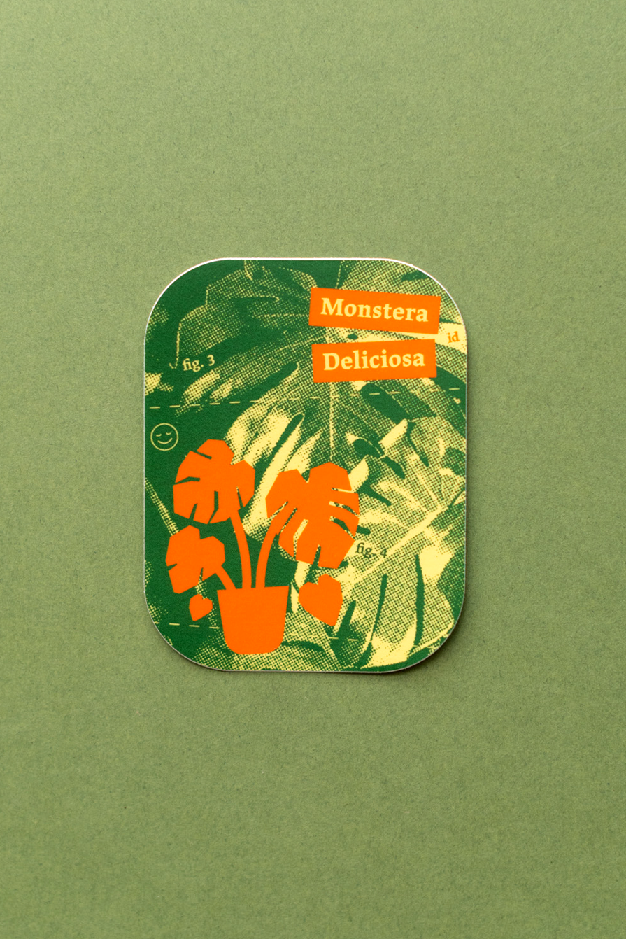 Plant Merch : Sticker : Monstera Deliciosa