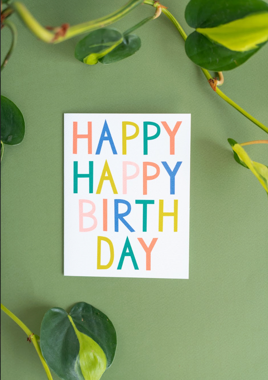 Card : Happy Happy Birthday