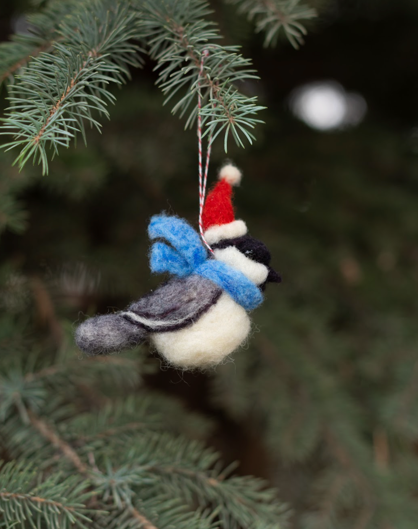 Holiday Bird Ornament : Intro to Needle Felting