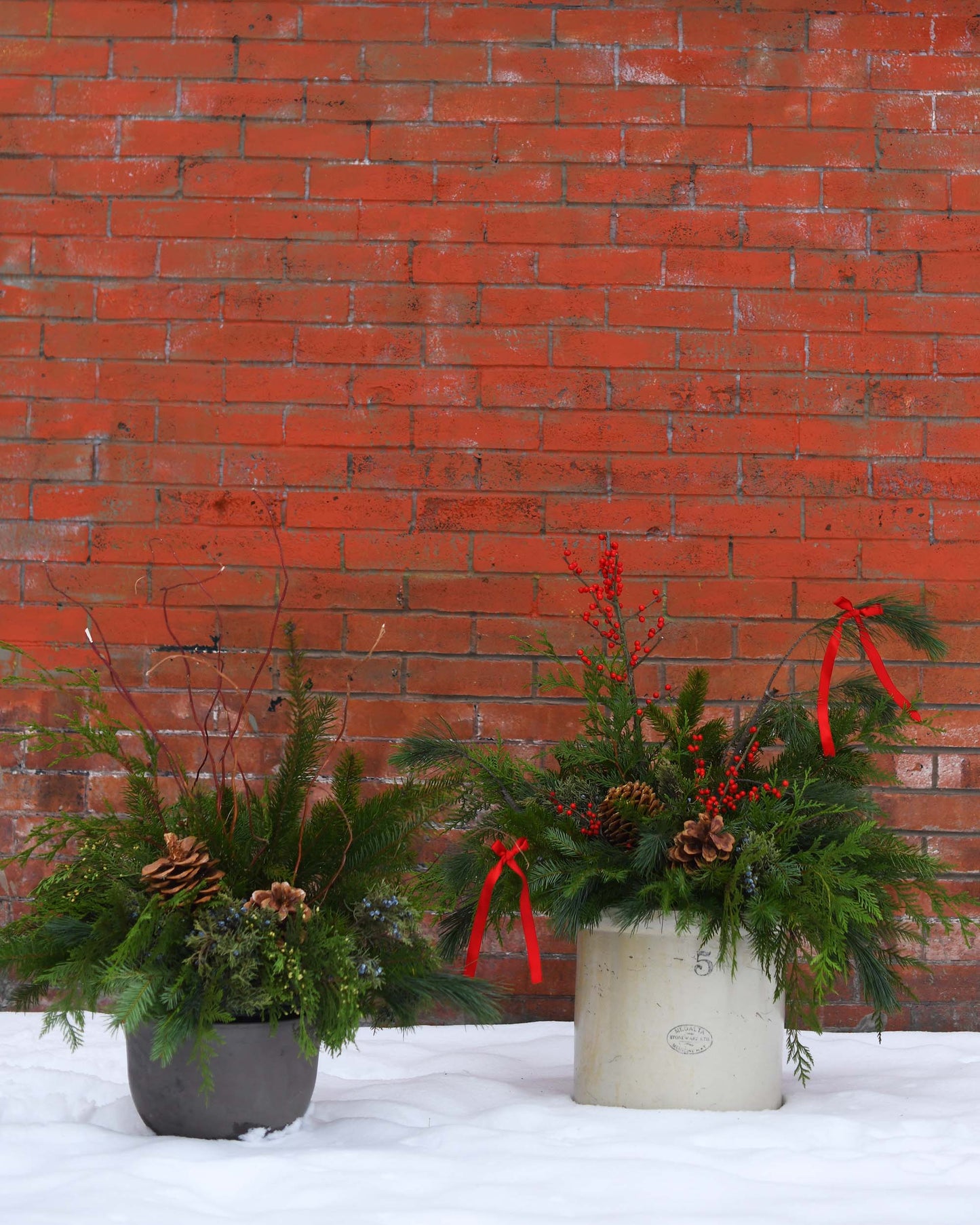 Seasonal Outdoor Winter Planter
