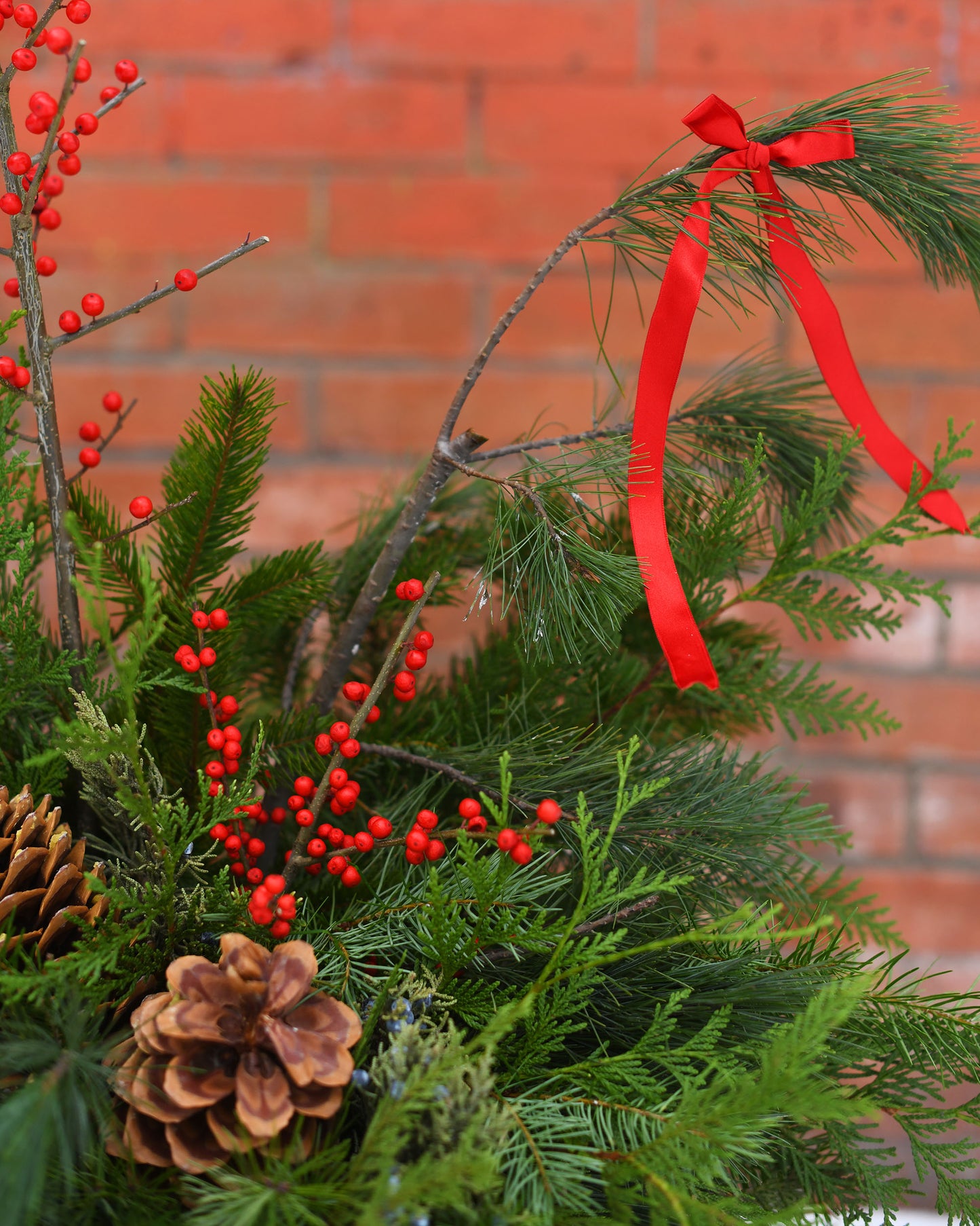 Seasonal Outdoor Winter Planter